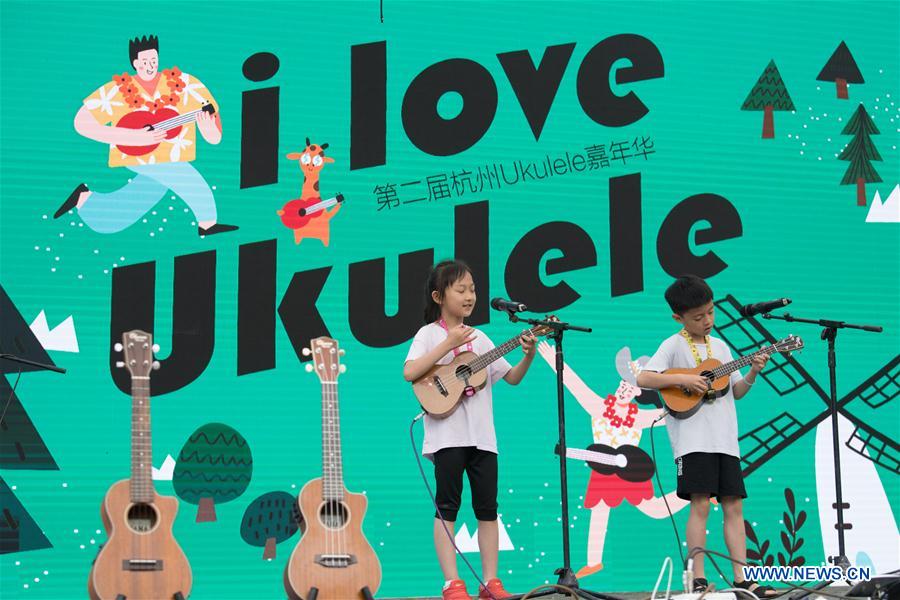 Ukulele Carnival Held in Hangzhou, E China